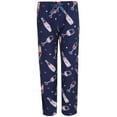 thumbnail image 1 of Roll Outta Bed  Wine Polysuede Open Bottom Pajama Pants (Women), 1 of 5