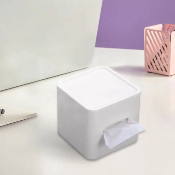 Roll Paper Holder Square Napkin Box Tissue Container Tissue Storage Case