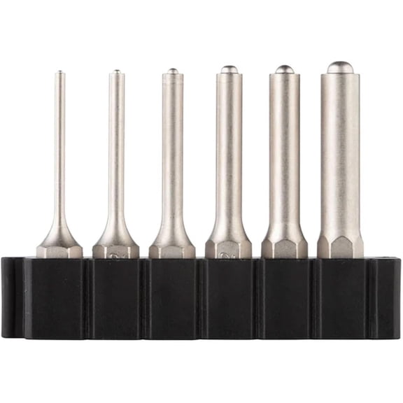Roll Pin Punch Set - FISRS6P | Durable Versatile Gunsmithing Solid 6 Punches with Pilot Point | Sizes - 1/16", 3/32", 1/8", 5/32", 3/16", & 1/4"