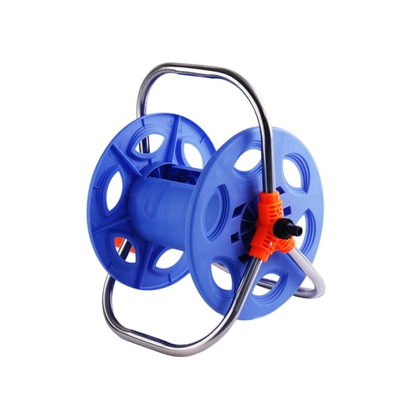 Roll Pipe Storage, Outside Water Pipe Rack, Construction Portable Garden Hose stand, Water Hose Reel, for Lawn Outdoor Car Wash 30m