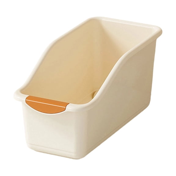 Roll Out Plastic Organizer Bins,Tall Under Sink Organizer with Handle for Kitchen,Bathroom and Pantry,Multi-purpose Freezer Organization On Wheels,Kitchen Organizers and Storage