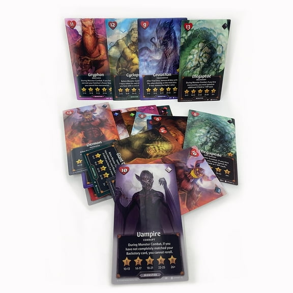 Roll Player Lenticular Cards Expansion for Monsters & Minions Expansion