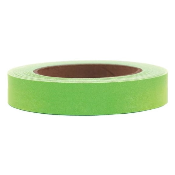 Masking Tape, 1 in W x 60 yd L, 6 mil Thick, Green, Rubber Adhesive