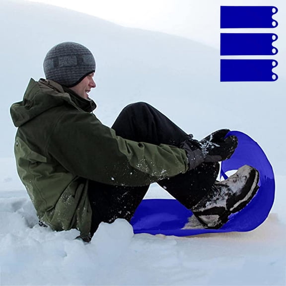 Roll Up Snow Carpet Sleds, Durable PE Material Non-Slip Design, Safe Soft Round Edges With Handles, Portable Foldable Ski Board For Ki*ds Adults Winter Outdoor Snow Sports