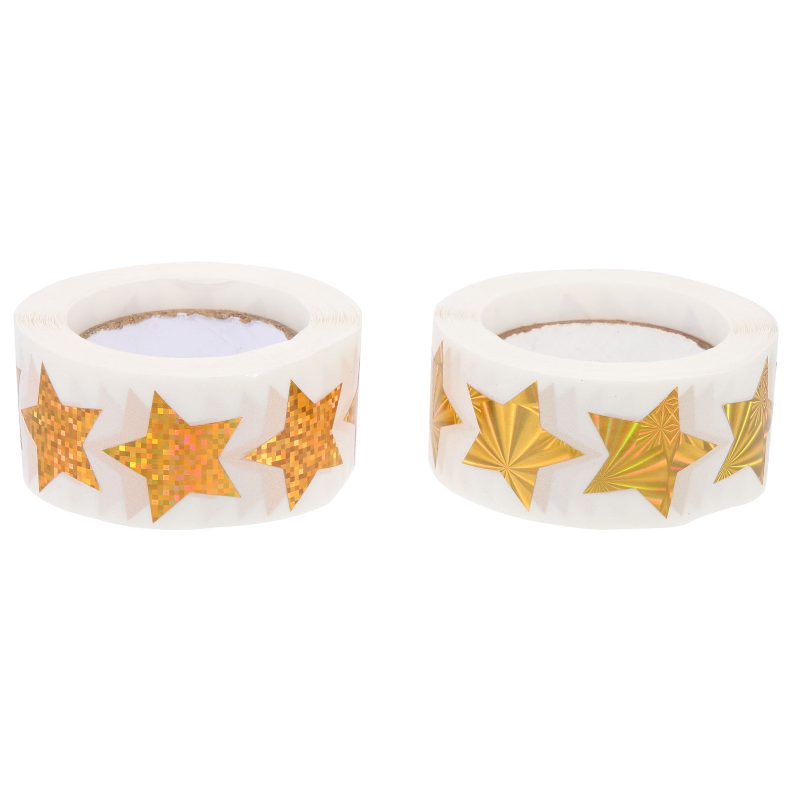 Roll Star Stickers Gold Foil Envelope Seals Cutouts Metallic Labels