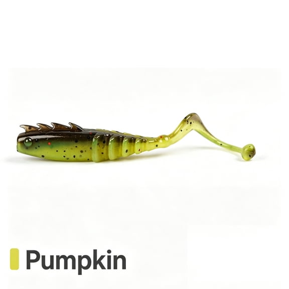 Roll Tail Soft Bait With Dragon Pattern,Reverse Threaded Side Ridges,Vibrating Scorpion Tail,Anti-Snag Reverse Head Spines