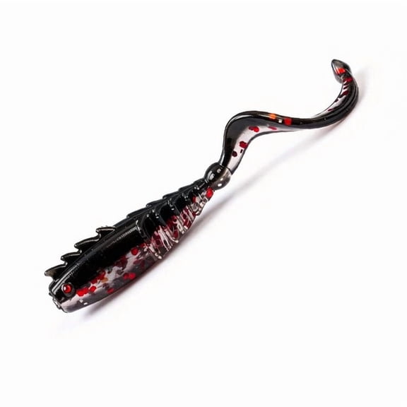 Roll Tail Soft Bait With Dragon Pattern,Reverse Threaded Side Ridges,Vibrating Scorpion Tail,Anti-Snag Reverse Head Spines
