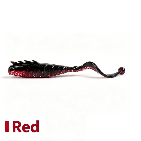 Roll Tail Soft Bait With Dragon Pattern,Reverse Threaded Side Ridges,Vibrating Scorpion Tail,Anti-Snag Reverse Head Spines