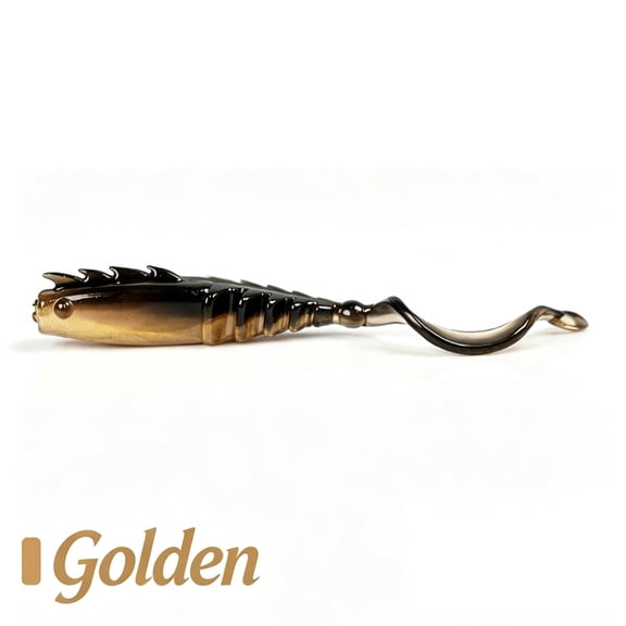 Roll Tail Soft Bait With Dragon Pattern,Reverse Threaded Side Ridges,Vibrating Scorpion Tail,Anti-Snag Reverse Head Spines