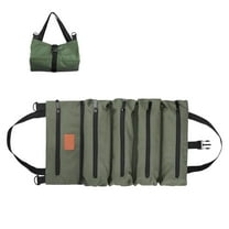 Roll Up Tool Bags, Multi-Purpose Tool Bag Tool Organiser with 5 Pockets Emergency Tool Bag, Organizer Canvas, Heavy Duty Tool Roll Bag,Tool Bag Organizer With 6 Tool Pouches
