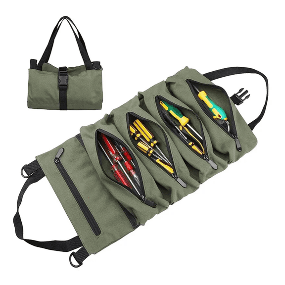 Roll Tool Roll Multi-Purpose Tool Roll Up Bag Wrench Roll Pouch Hanging Carrier