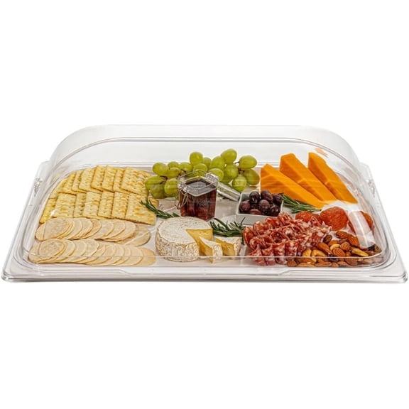 Roll Top Cover Tray Countertop Display Acrylic Bakery Donut Pastry 21" x 13 1/4"