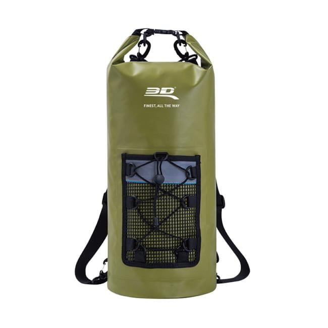 Roll-Top Dry Bag Backpack - Army Green