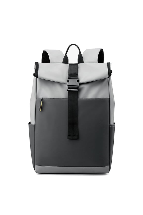 Roll Top Laptop Backpack for Men, Water Repellent Business Travel Backpack Fits 15.6 Inch Notebook