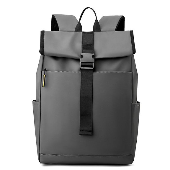 Roll Top Laptop Backpack for Men, Water Repellent Business Travel Backpack Fits 15.6 Inch Notebook