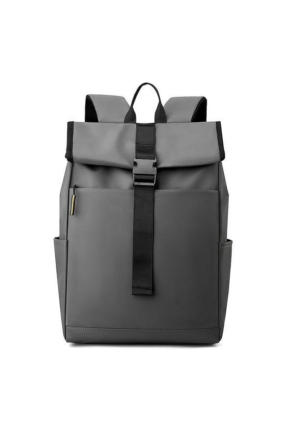 Roll Top Laptop Backpack for Men, Water Repellent Business Travel Backpack Fits 15.6 Inch Notebook