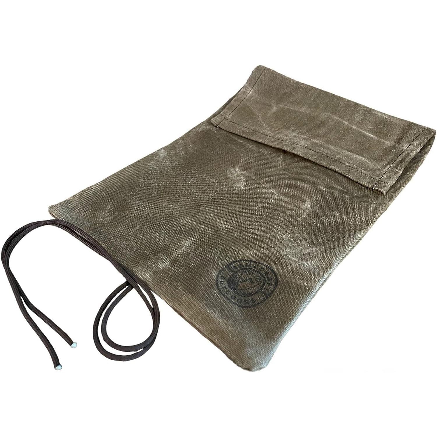 Roll Top Tinder Bag, Bushcraft Fire Kit, Waxed Canvas Bag, Camping Gear, Survival Kit, Dry Bag