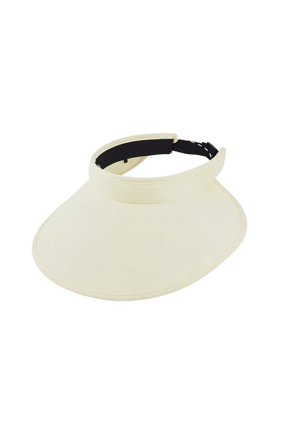 Roll Up Topless Visor Unisex Wide Brim Sunvisor Detachable Ribbon Beach Hats Open Top Tennis Headwear Topless Fishing Bucket Hat Wide Brim Empty Top Hat Casual Plain Visors