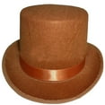 thumbnail image 1 of Roll Trim Top Hat for Female Male Stage Performances Gentleman Hat Theme Party Masquerades Dress Up Headwear Nonwoven Hat, 1 of 5