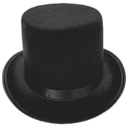 Roll Trim Top Hat for Female Male Stage Performances Gentleman Hat Theme Party Masquerades Dress Up Headwear Nonwoven Hat