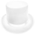 thumbnail image 1 of Roll Trim Top Hat for Female Male Stage Performances Gentleman Hat Theme Party Masquerades Dress Up Headwear Nonwoven Hat, 1 of 5