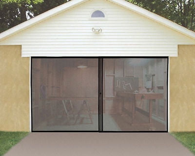 Roll Up Bug Screen Door for Single or One Car Garage