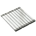thumbnail image 1 of Roll Up Dish Drying Rack, Dish Drying Rack, Foldable Over The Sink Multi-Purpose Stainless Steel Drainer for Dishware, Fruits and Vegetables, 1 of 5