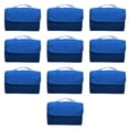 thumbnail image 1 of Roll Up Picnic Blankets Set of 10, Bulk Pack - Great outdoor blanket for Camping, Picnic, Beach, Sports, Outdoor Activities - Blue, 1 of 5