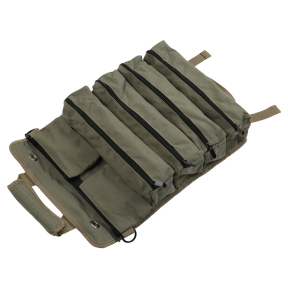 Roll Up Tool Bag Organizers with 2Detachable Pouches Tool Storage Holders for Man Mechanic&Electrician Tool Storage