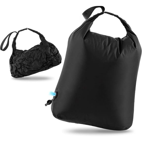 Roll-Up Travel Compression Bag for Dirty Clothes, No Pump Needed Space-Saving Laundry Organizer, Waterproof Moisture-Resistant Vacuum Storage Bag for Packing, Cruise, Swimming, Gym