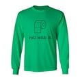 thumbnail image 1 of Roll With It Adult Long Sleeve T-shirt, 1 of 3