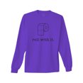 thumbnail image 1 of Roll With It Neon Adult Long Sleeve T-Shirt, 1 of 1