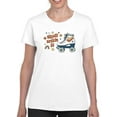 thumbnail image 1 of Roll With It. Rollerskates T-Shirt Women -Victoria Barnes Designs, Female 5X-Large, 1 of 4