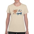 thumbnail image 1 of Roll With It. Rollerskates T-Shirt Women -Victoria Barnes Designs, Female Small, 1 of 4