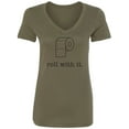 thumbnail image 1 of Roll With It Womens V-Neck T-Shirt, 1 of 2
