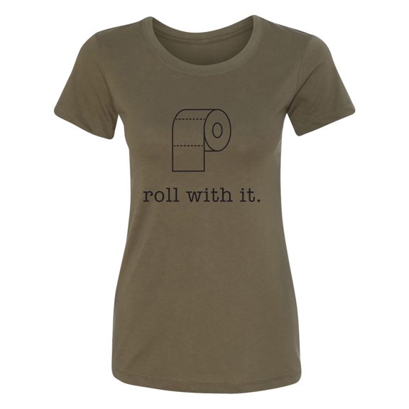 Roll With It Womens crewneck tee