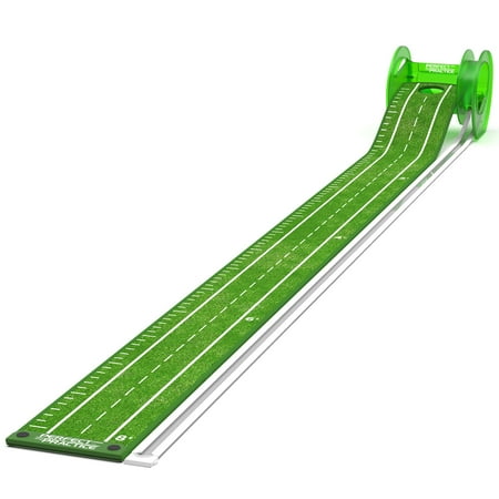 Roll-a-Putt Perfect Practice Putting Mat, 8', Crystal Velvet Trueroll Technology