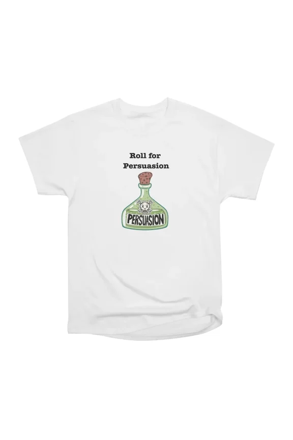 Roll for Persuasion Poison Vial T-Shirt Tee Gift For Him Merch For Her Apparel For Friend