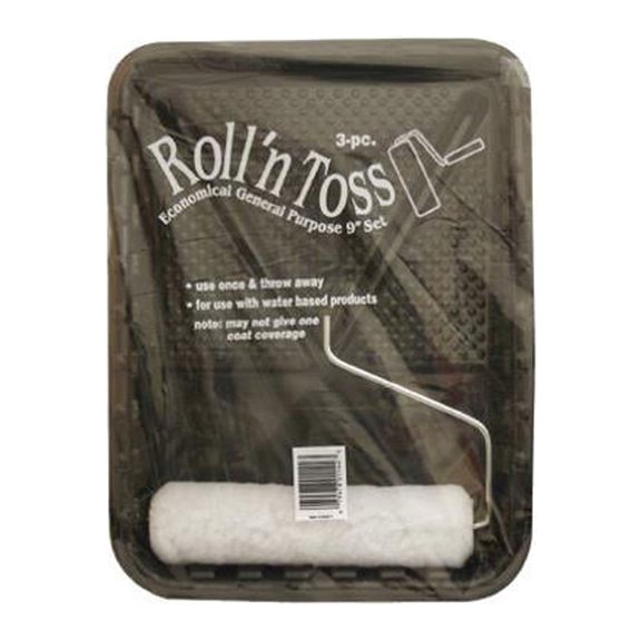 Roll 'n' Toss RTT-300 3-Pc. Paint Roller Set, 9 In. - Quantity 12