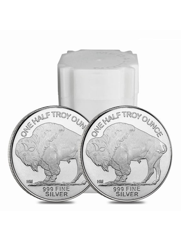 Roll of 20 - 1/2 oz Silver Generic Rounds .999 Fine