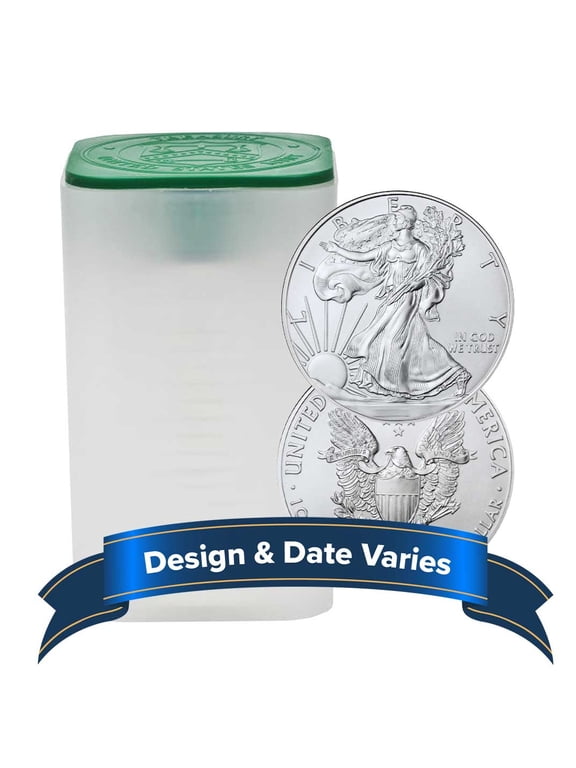 Roll of 20 - $1 American Silver Eagle 1 oz Random Year BU