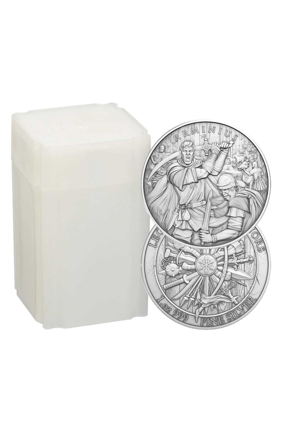 Roll of 20 - 1 Troy oz Arminius Design .999 Fine Silver Round