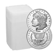 Roll of 20 - 1 Troy oz Sunshine Mint Morgan Design .999 Fine Silver Round Mint Mark SI