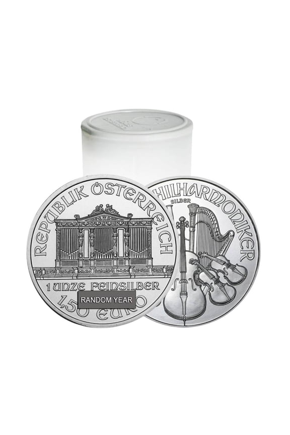 Roll of 20 - 1 oz Austrian Silver Philharmonic Coin BU (Random Year)