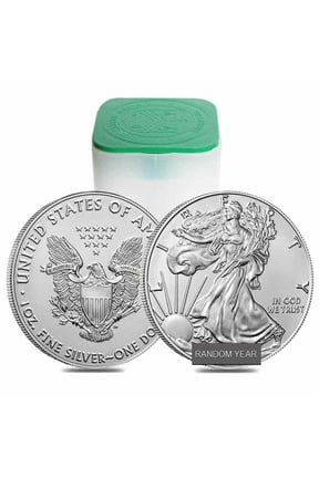 Roll of 20 - 1 oz Silver American Eagle $1 Coin BU (Random Year)
