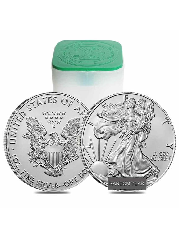 Roll of 20 - 1 oz Silver American Eagle $1 Coin BU (Random Year)