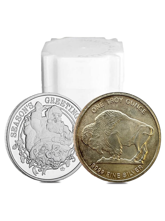 Roll of 20 - 1 oz Silver Generic Rounds .999 Fine (Varied Condition)