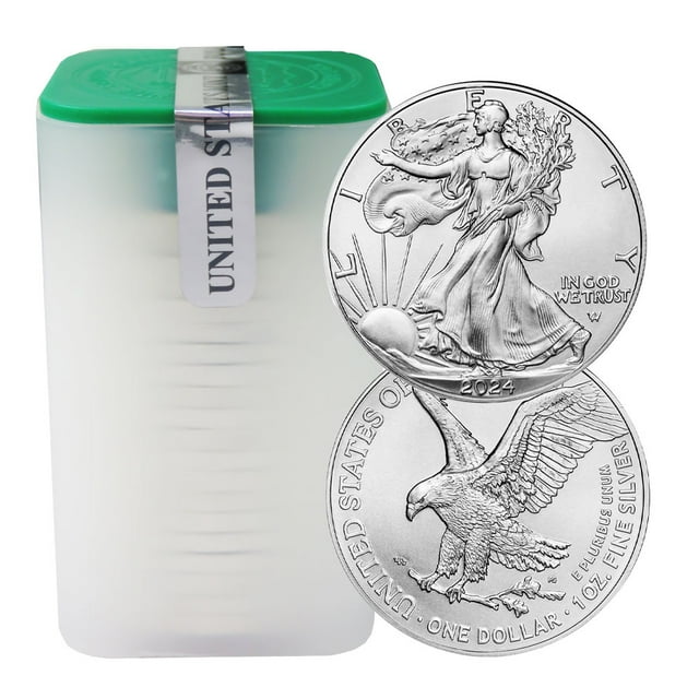 Roll of 20 2024 1 American Silver Eagle 1 oz BU