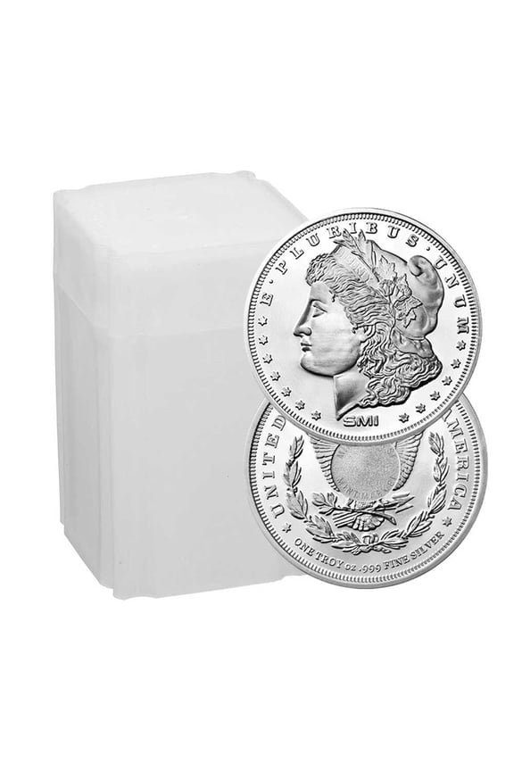 Roll of 20 - Sunshine Mint 1-oz Morgan .999 Silver Round Mint Mark SI