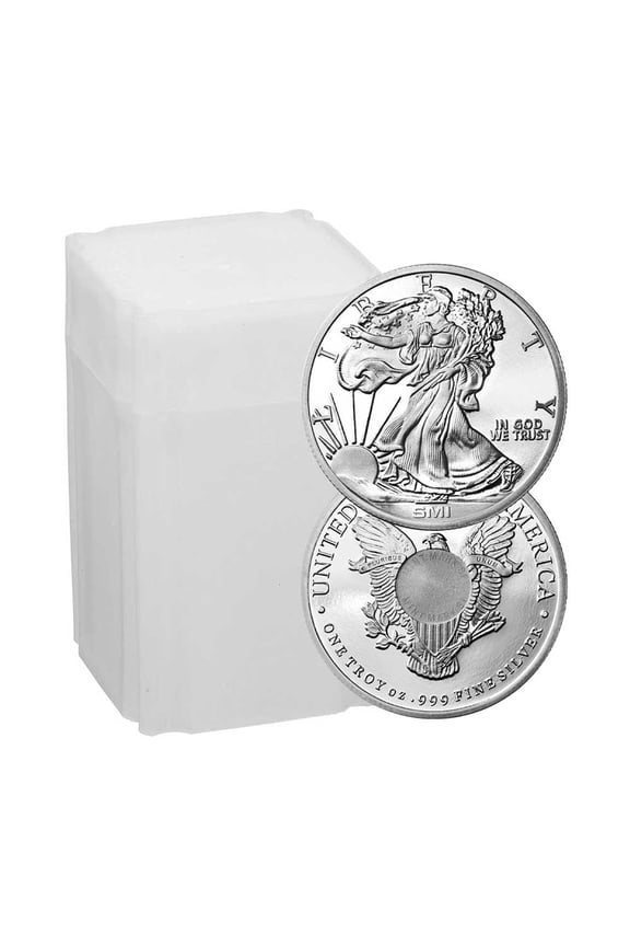 Roll of 20 - Sunshine Mint 1-oz Walking Liberty .999 Silver Round Mint Mark SI